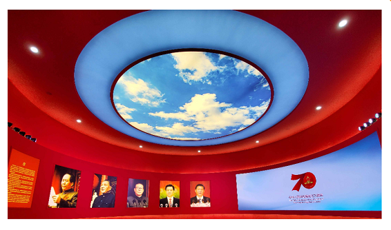 屯昌北京展覽館 中華人民共和國(guó)成立70周年大型成就展      室內(nèi)全彩Q2      42㎡